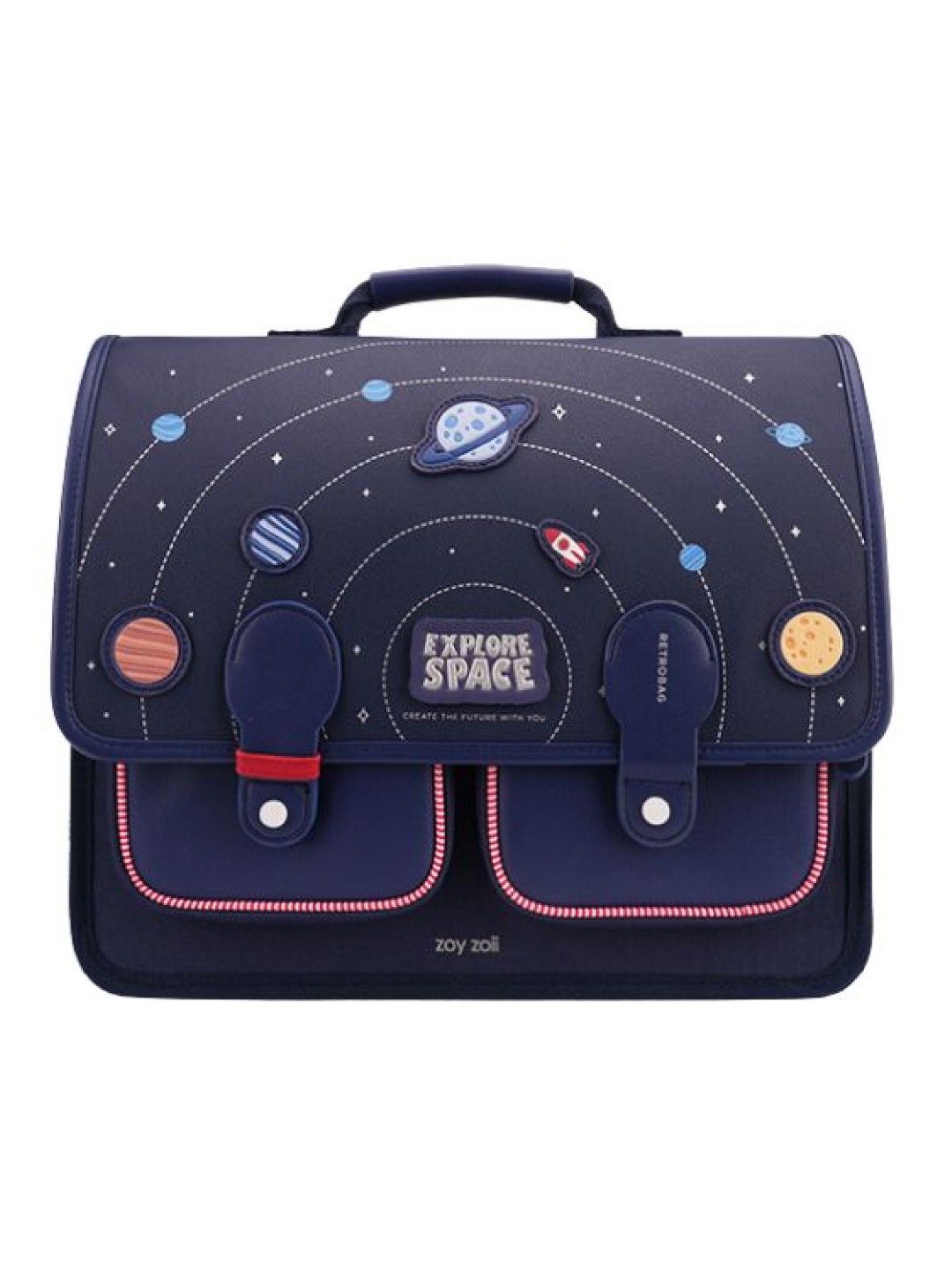 Zoy Zoii B66 Retro Backpack Blue (Blue- Image 1)