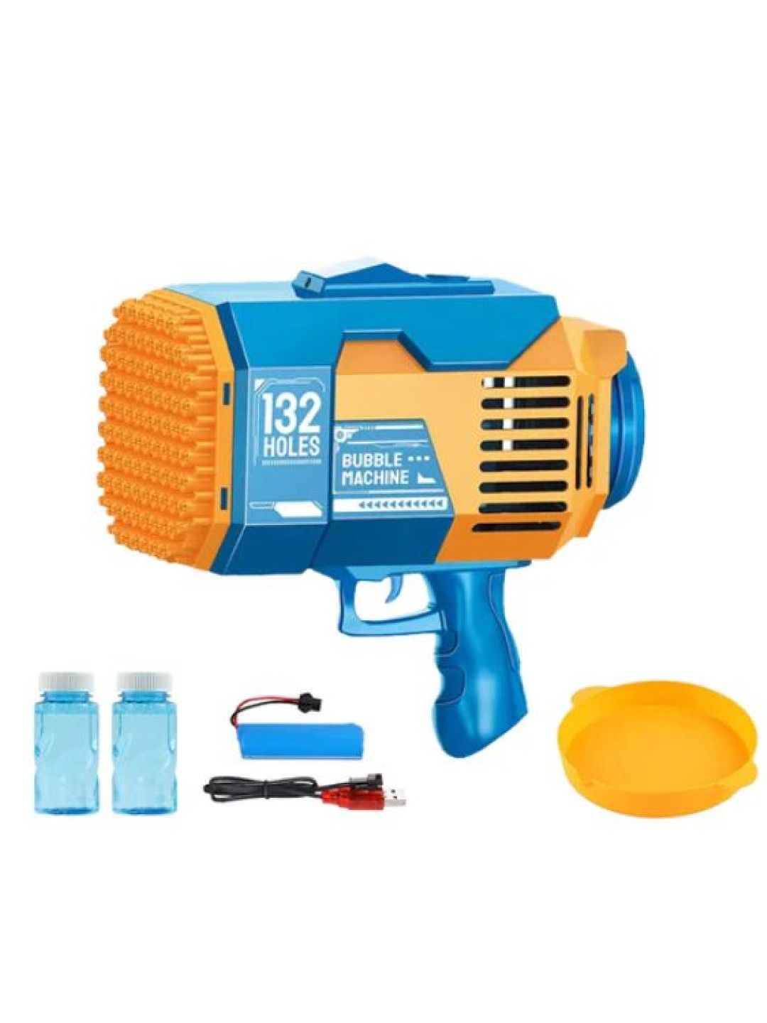 Little Fat Hugs Disco Bubble Gun (Blue- Image 1)
