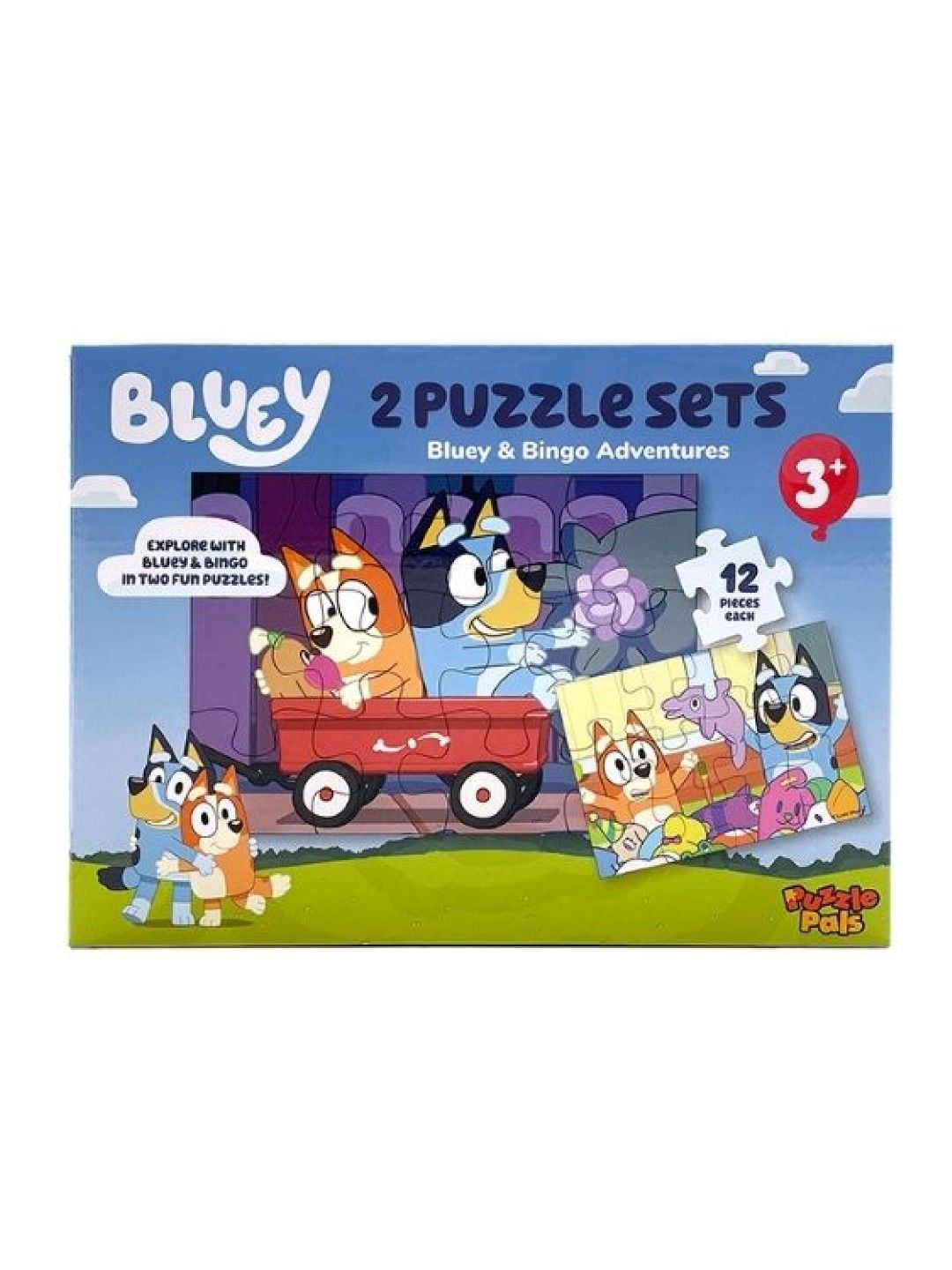 Bluey Puzzle Pals Bluey & Bingo Adventures Jigsaw Puzzles (2 sets x 12 pcs) (No Color- Image 4)