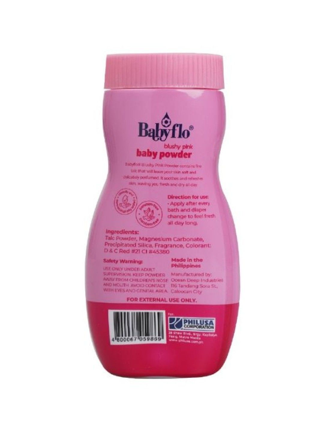 Babyflo Baby Powder (100g) (Blushy Pink- Image 2)