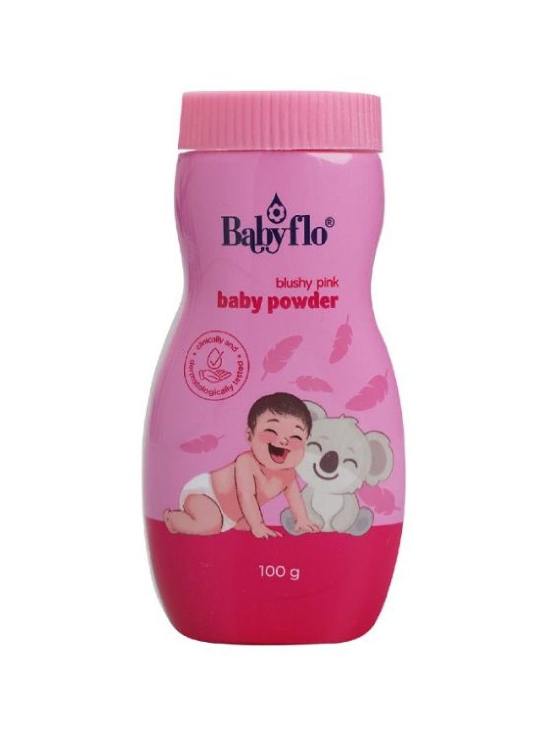 Babyflo Baby Powder (100g) (Blushy Pink- Image 1)