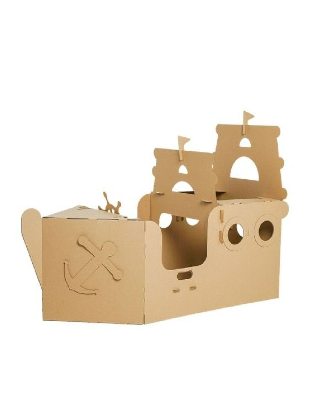 Discover Living Ph Do It Yourself (DIY) Cardboard Craft Kit - Boat (No Color- Image 1)