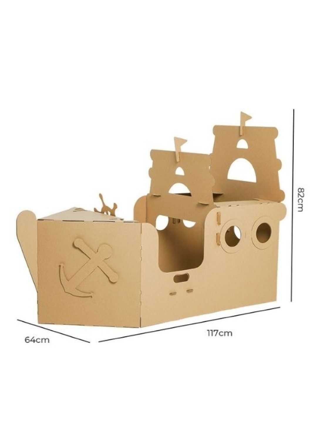 Discover Living Ph Do It Yourself (DIY) Cardboard Craft Kit - Boat (No Color- Image 2)