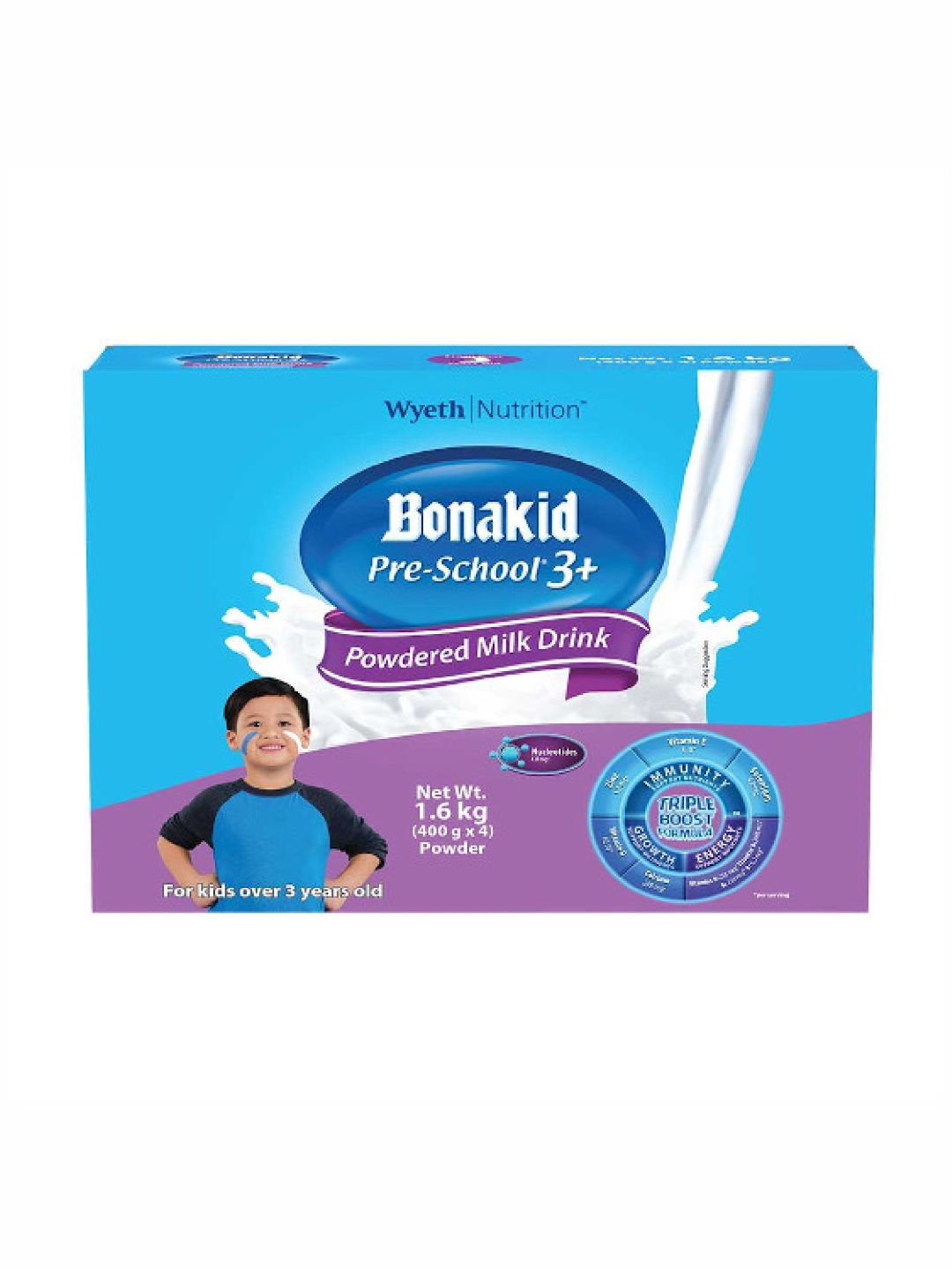 Bonakid Preschool 3+ Powdered Milk Drink (1.6kg) [Expiry: Apr 2025]