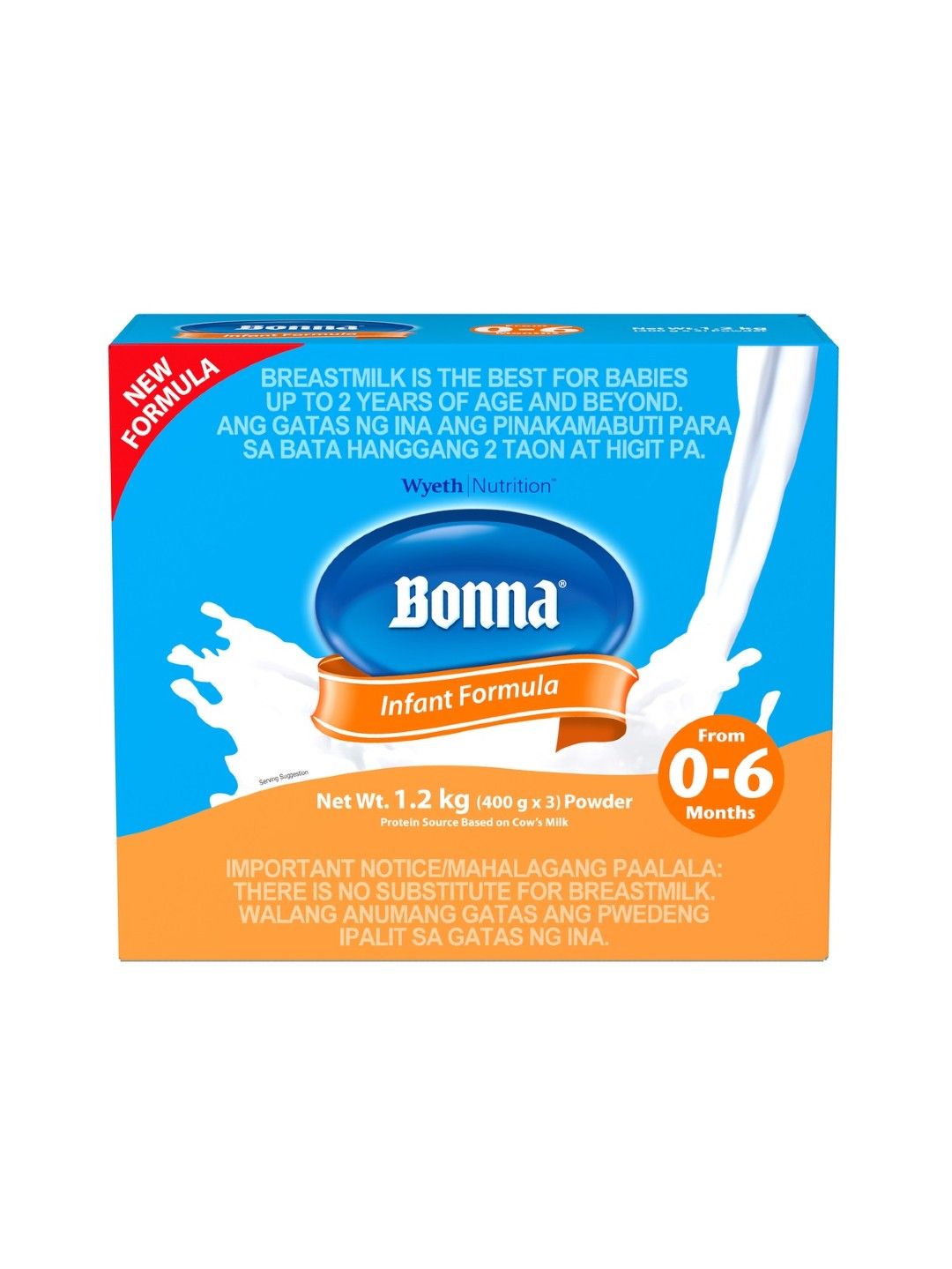 Bonna BONNA® Stage 1 Infant Formula for 0-6 months (1.2kg)