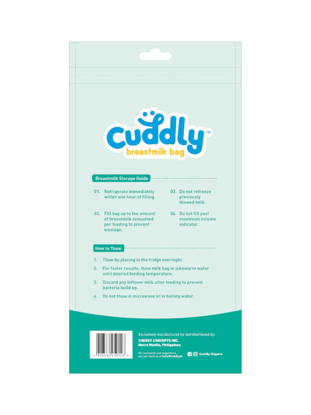 Cuddly Breastmilk Storage Bag 200ml (30 Bags) (No Color- Image 2)