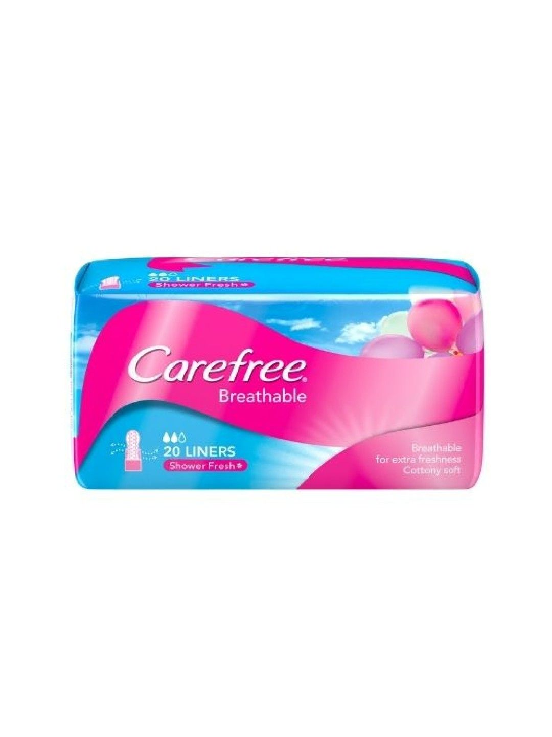 Carefree Breathable Panty Liners (20s) (No Color- Image 1)