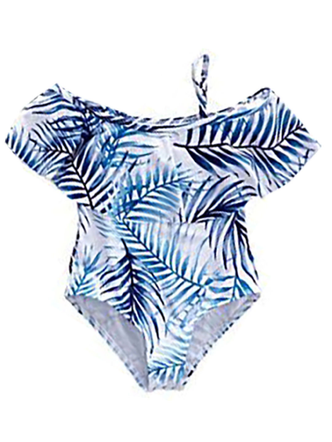 Mommyhugs Breezy Palm 1pc for Girls (Blue- Image 1)