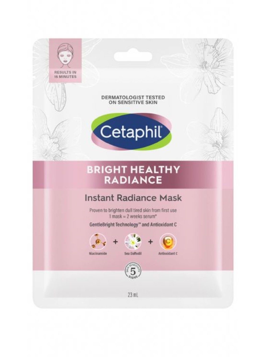 Cetaphil Bright Healthy Radiance Instant Radiance Sheet Mask (1s) (No Color- Image 1)