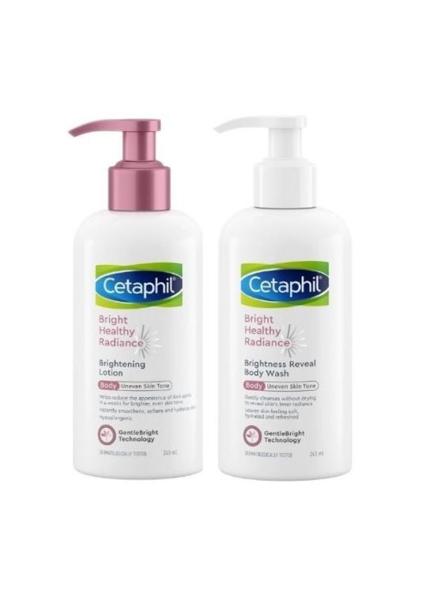 Cetaphil Brightening Lotion (245ml) + FREE Brightness Reveal Body Wash (245ml)