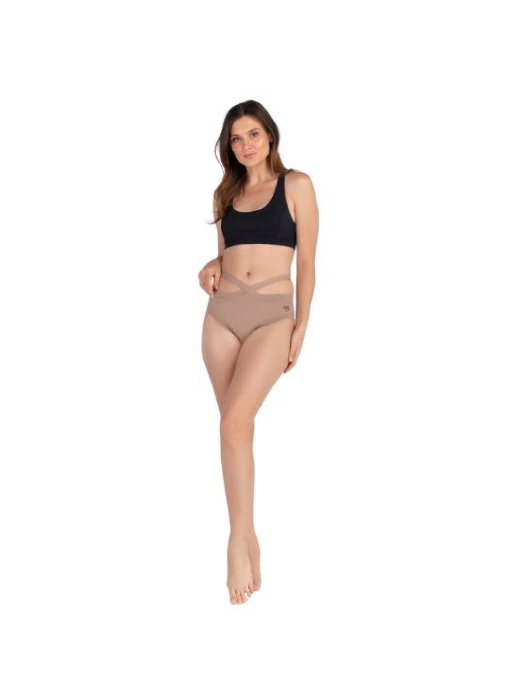 eska Kitty Criss Cross Bikini Bottom (Brown- Image 4)