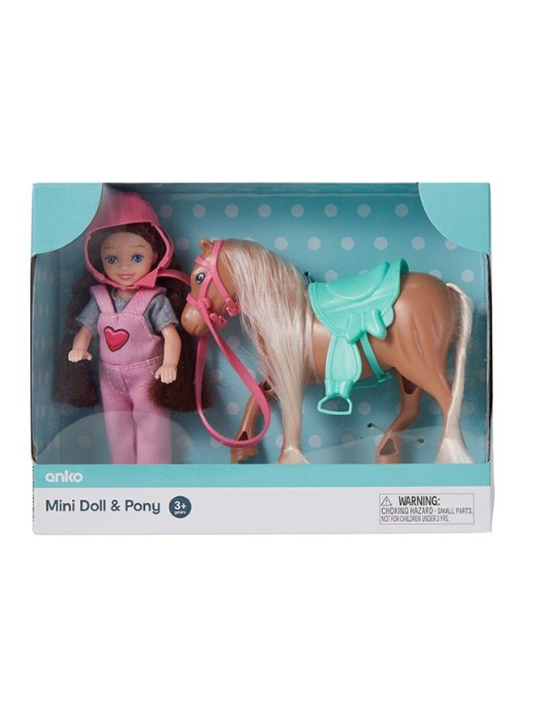 Anko Mini Doll and Pony (Brown Horse- Image 2)