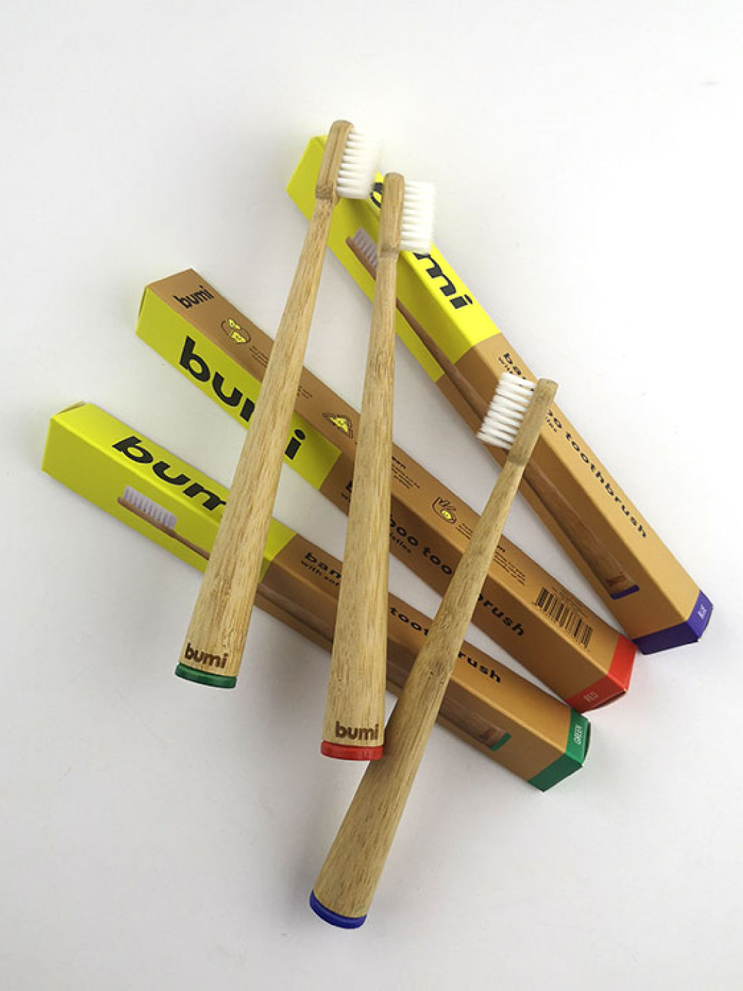 Bumi Bamboo Toothbrush (Red- Image 3)