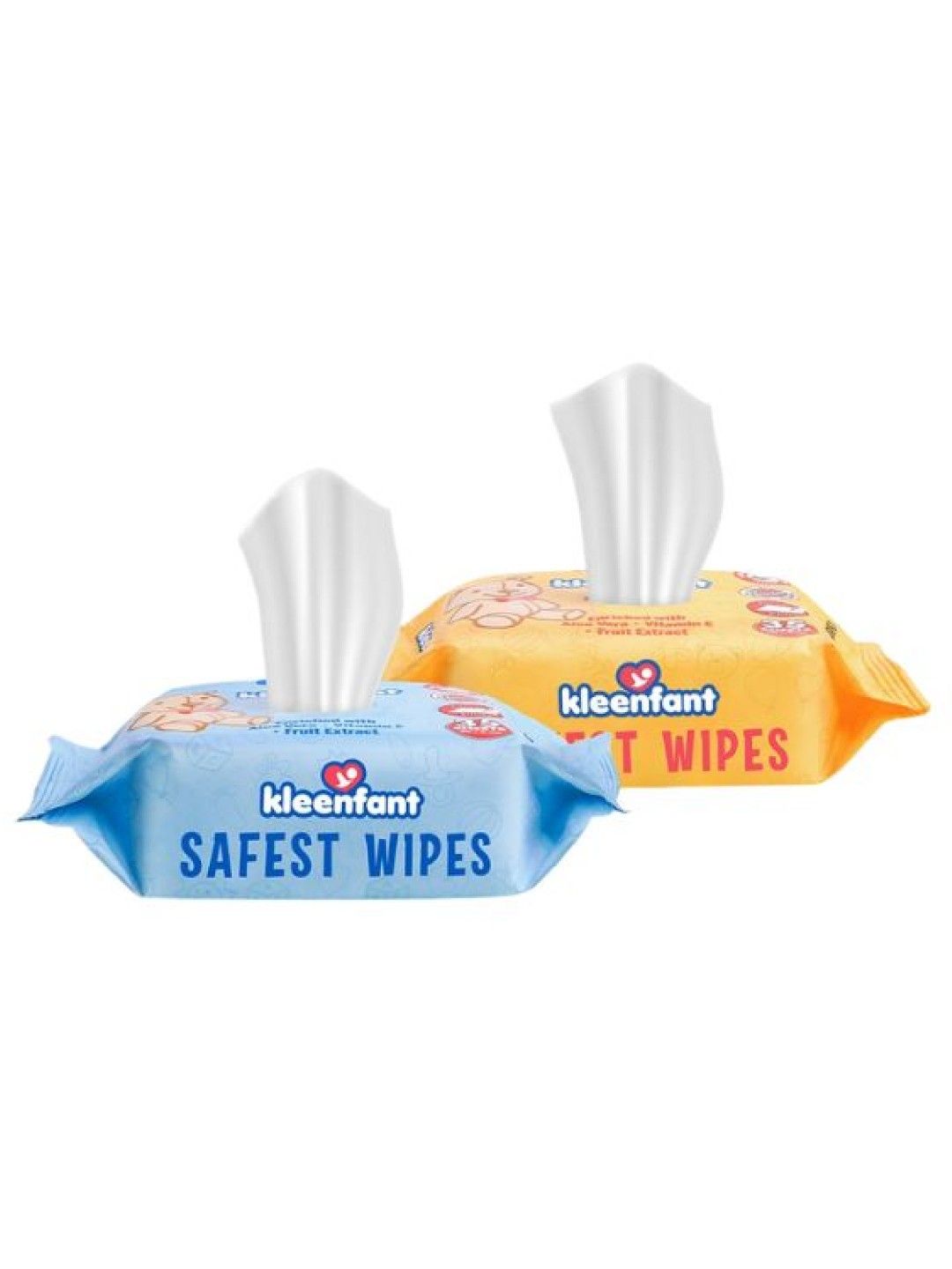 Kleenfant Unscented Baby Wipes (35s) + Baby Scent Scented Baby Wipes (35s) Pack of 2 (No Color- Image 1)