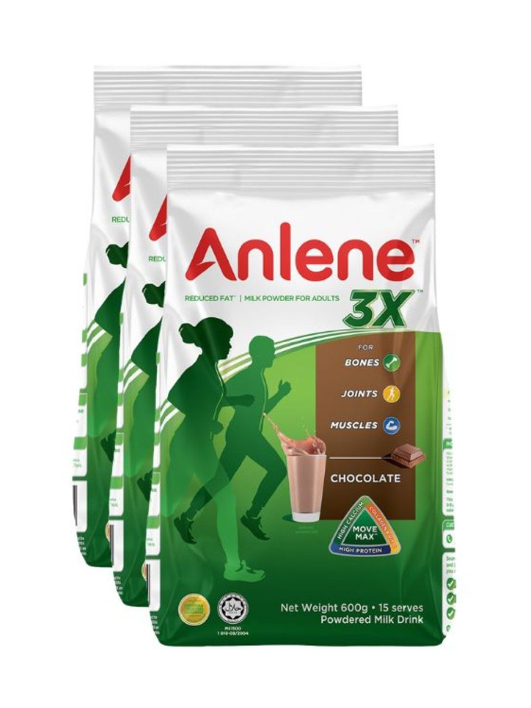 Anlene 3X Chocolate (600g) Bundle of 3