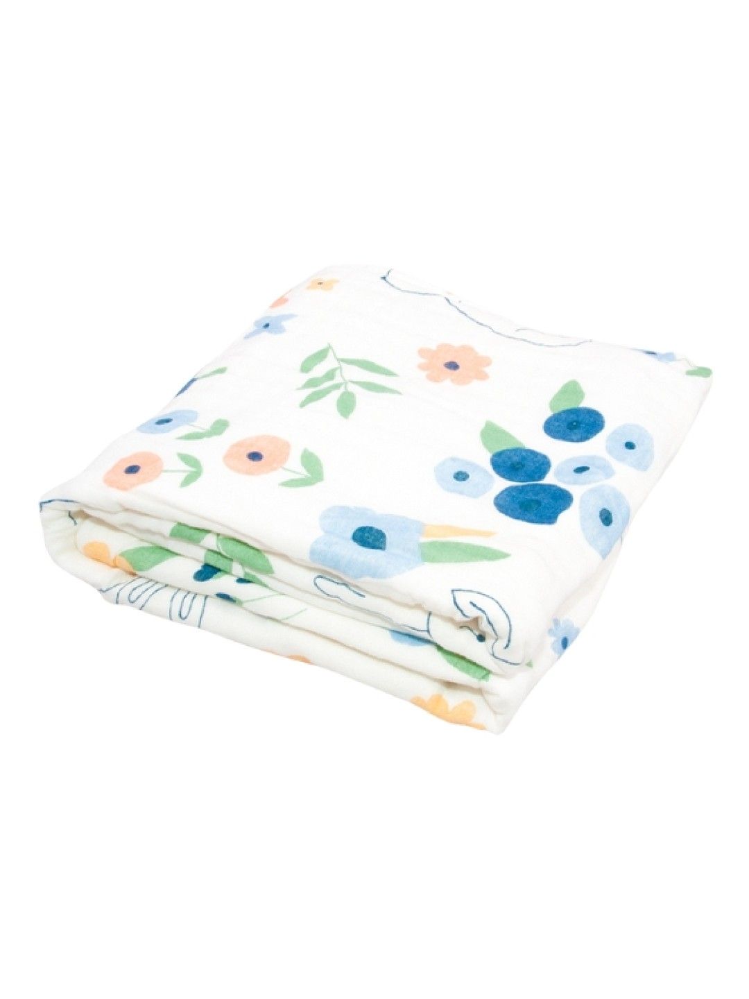 Kozy Blankie 100% Cotton Premium Multi-Purpose Muslin Cloth - Bunny Blooms (No Color- Image 1)