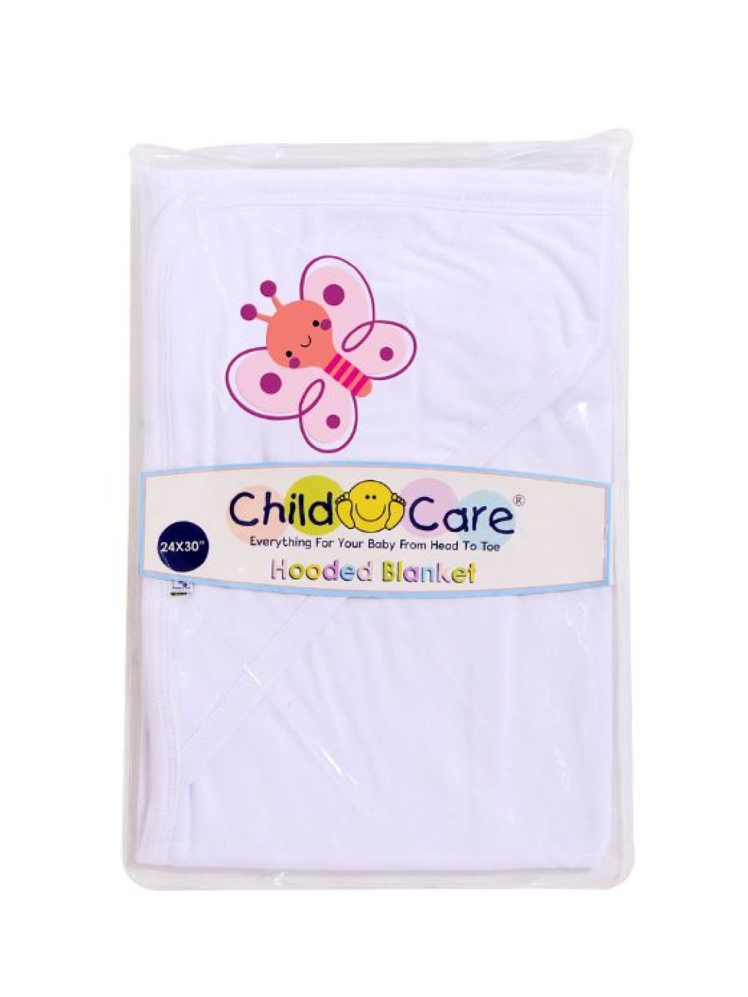 Child Care Printed Hooded Blanket For Baby (Butterfly- Image 2)