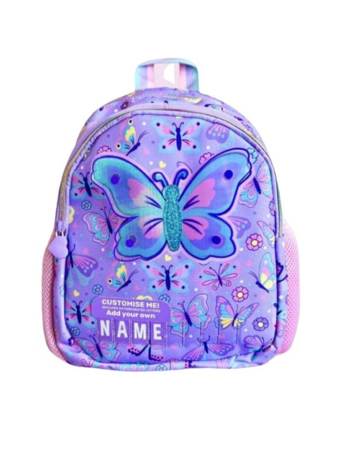 Lily and Tucker Vest 12” Kids Backpack with DIY Personalized Name - Butterfly