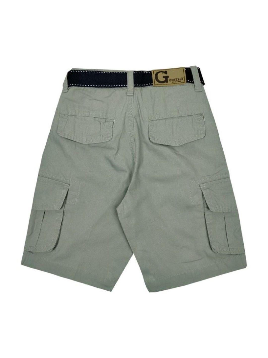 Grizzly Boys Round Waist Band Twill Cargo Short (C Green- Image 2)