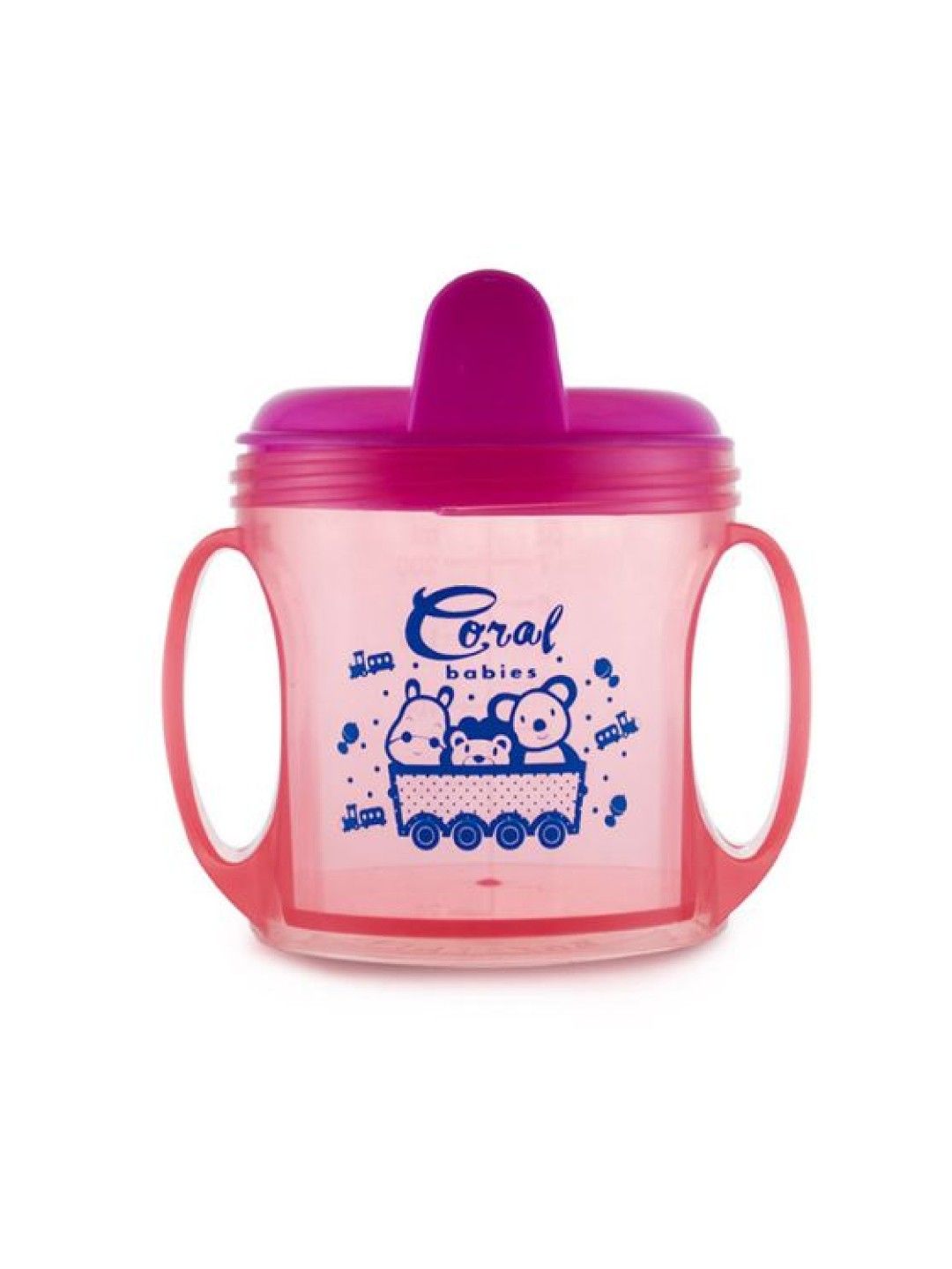 Coral Babies Hard Spout Training Cup with Handle - Pink 6oz