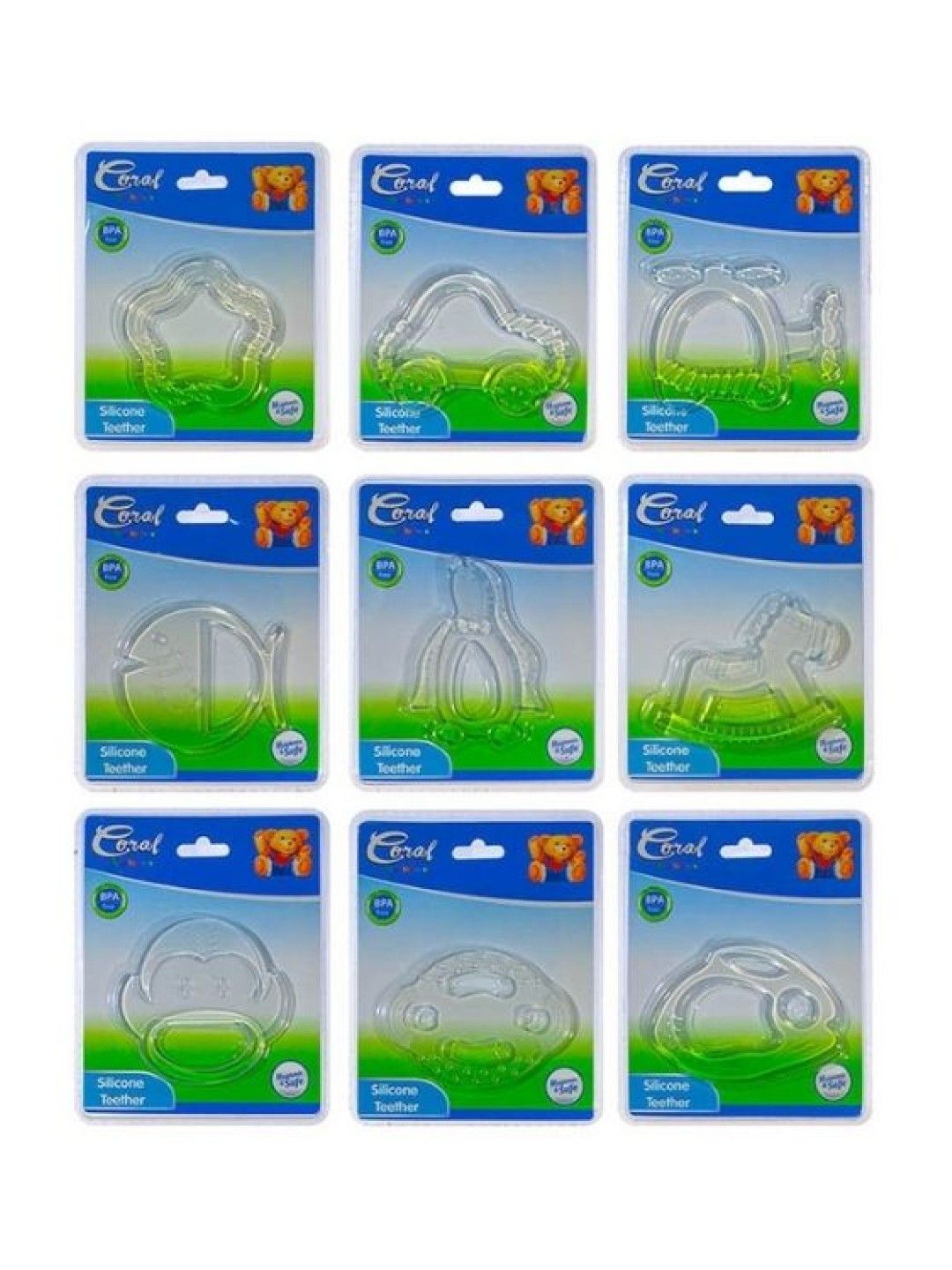 Coral Babies Assorted Silicone Teether
