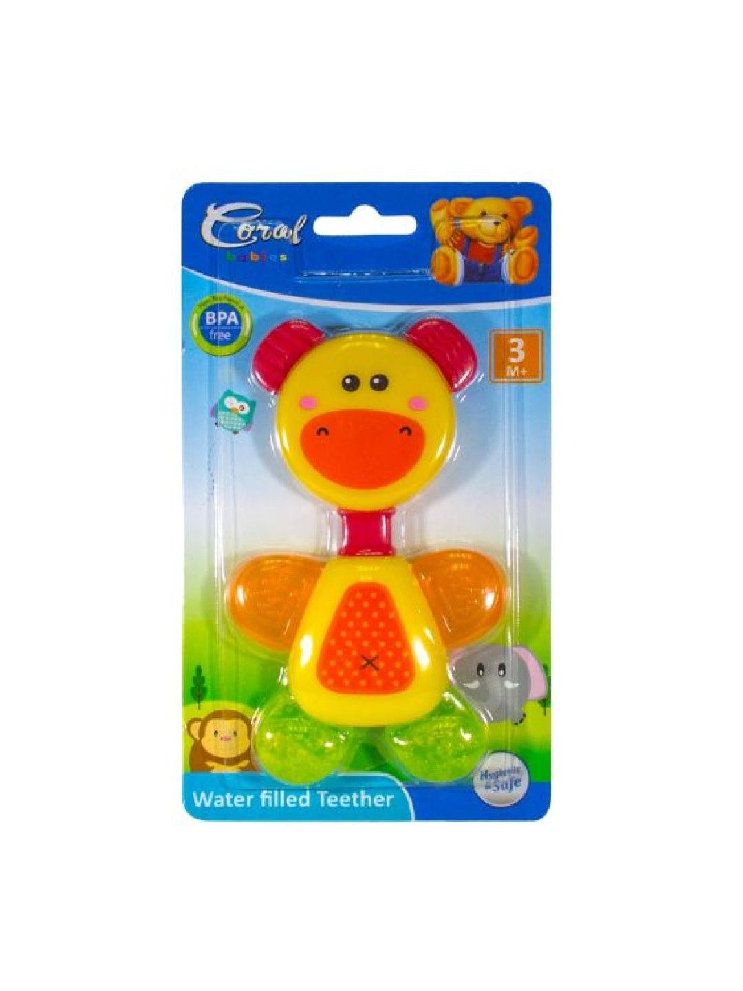 Coral Babies Water Filled Teether Cute Animal Design