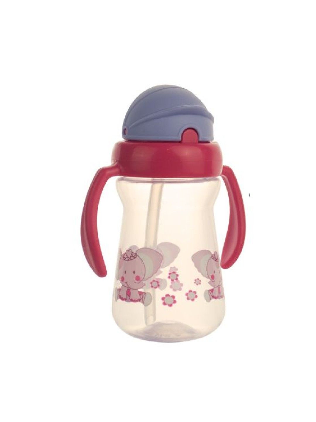 Coral Babies Sport Sipper/Straw Cup with Handle Animal Print