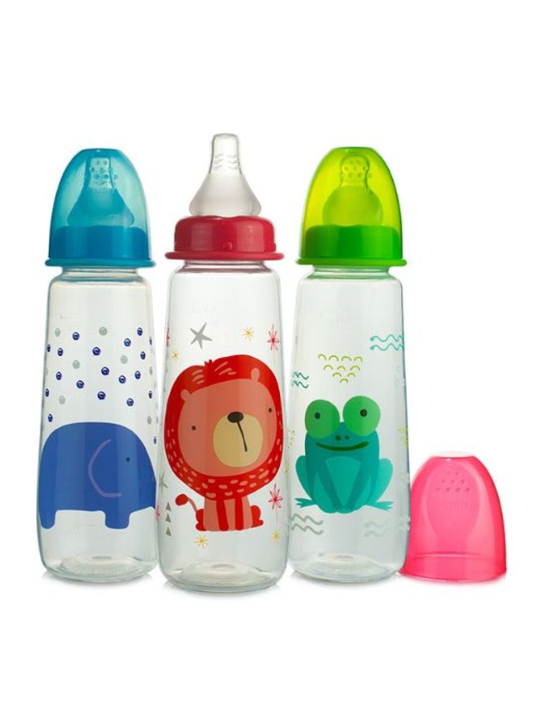 Coral Babies Clear Feeding Bottle Set of 3 (9oz) (No Color- Image 1)