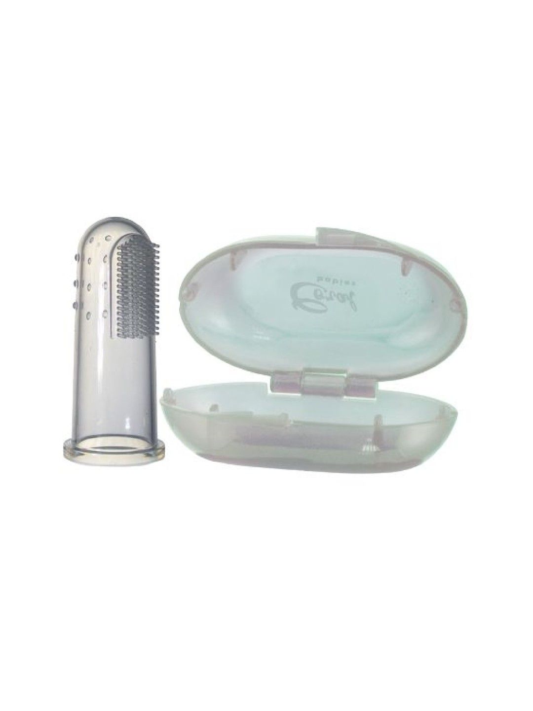 Coral Babies Silicone Toothbrush/Tongue Cleaner with Case