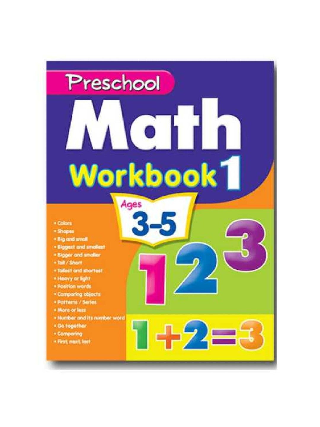 Easy To Learn Preschool Math Workbook 1 (Ages 3-5 Years) (No Color- Image 1)