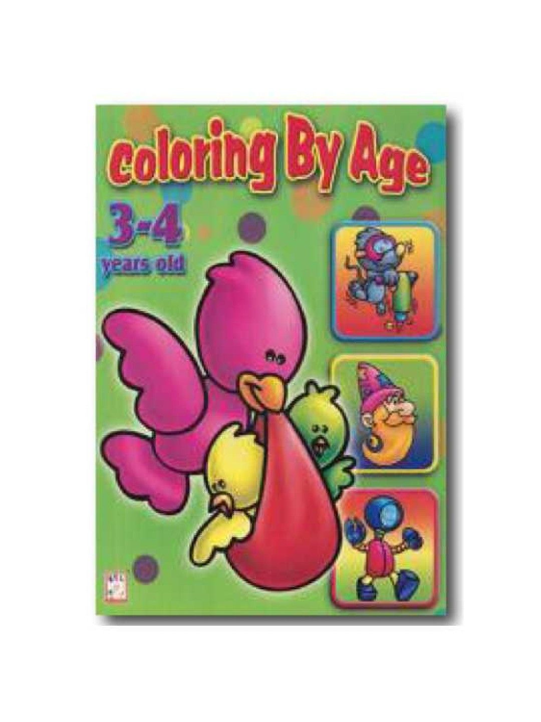 Easy To Learn Coloring by Age 3-4 (No Color- Image 1)