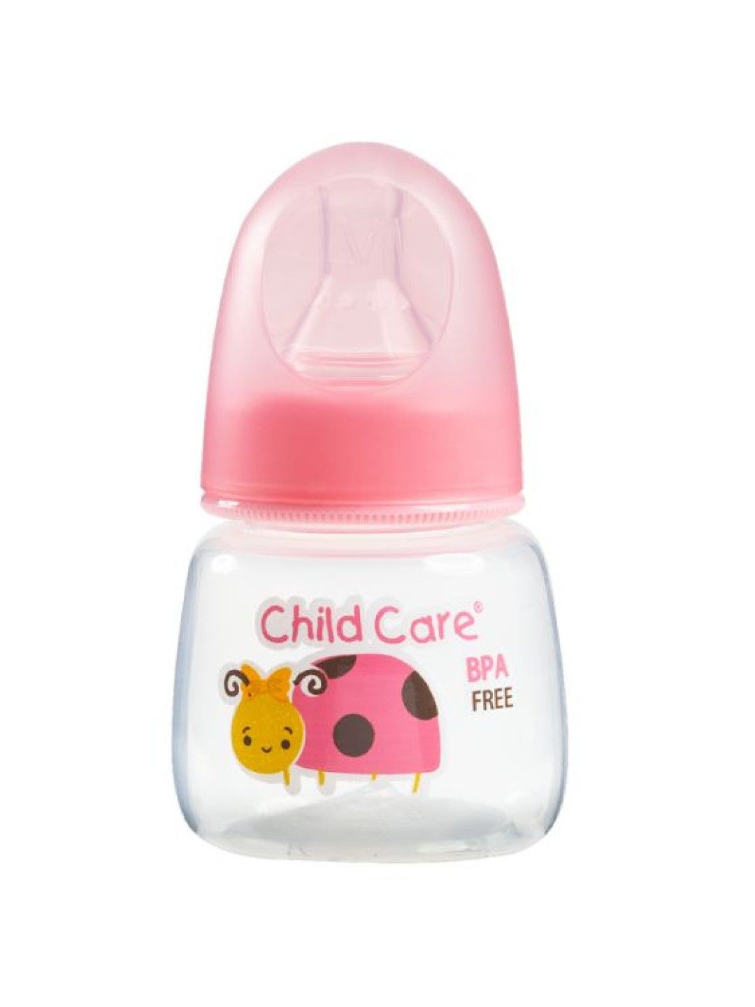 Child Care Round Baby Bottle Set for Girls (BPA-Free) (2 oz- Image 2)