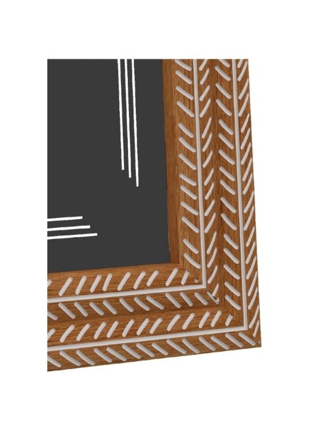 Sunbeams Lifestyle Moderno Single Picture Frame (Leaf Design, 2-Tone) (Brown- Image 3)