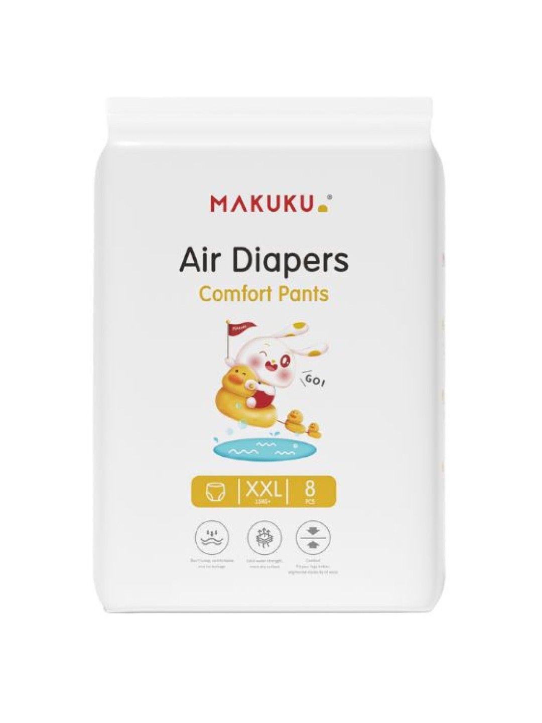 Makuku Mini Diaper Baby Cottony Cloth-Like Disposable Pants Training Pad, XXLarge 8s