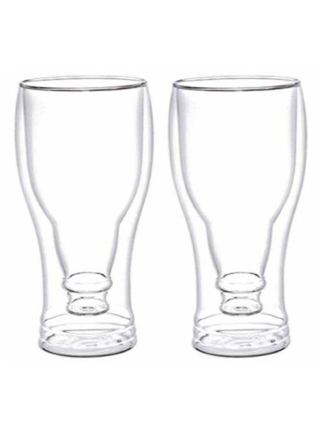 Sunbeams Lifestyle Crysalis Double Wall Beer Glass 360ml | 12.1Oz (Set of 2) (No Color- Image 1)