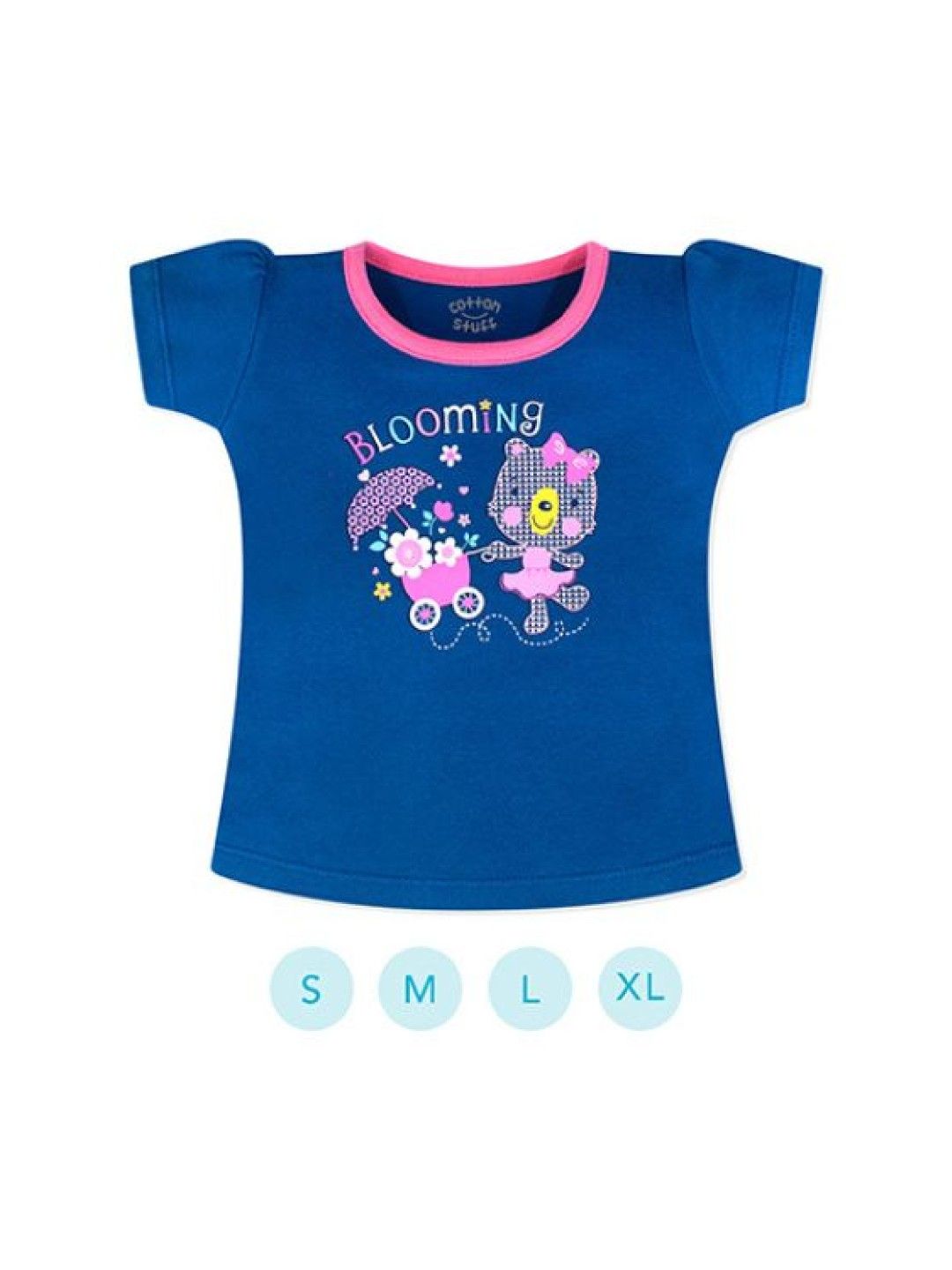 Cotton Stuff Fitted Blouse Jersey 3-in-1 Pretty as Flower - Girl (No Color- Image 2)