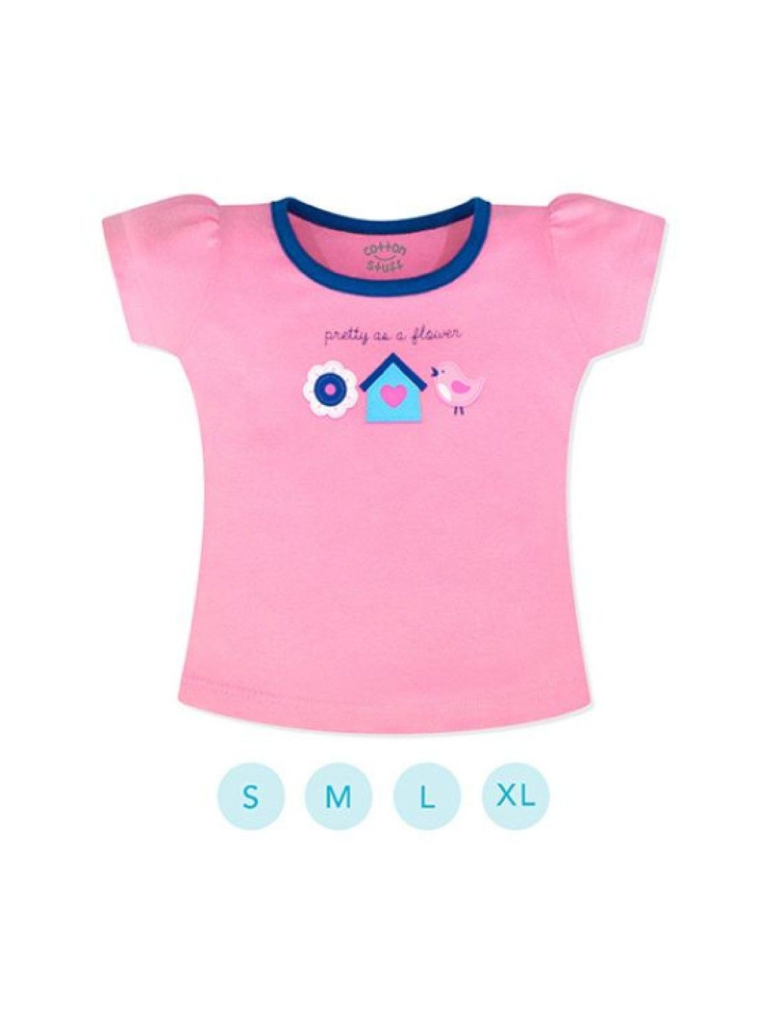 Cotton Stuff Fitted Blouse Jersey 3-in-1 Pretty as Flower - Girl (No Color- Image 4)
