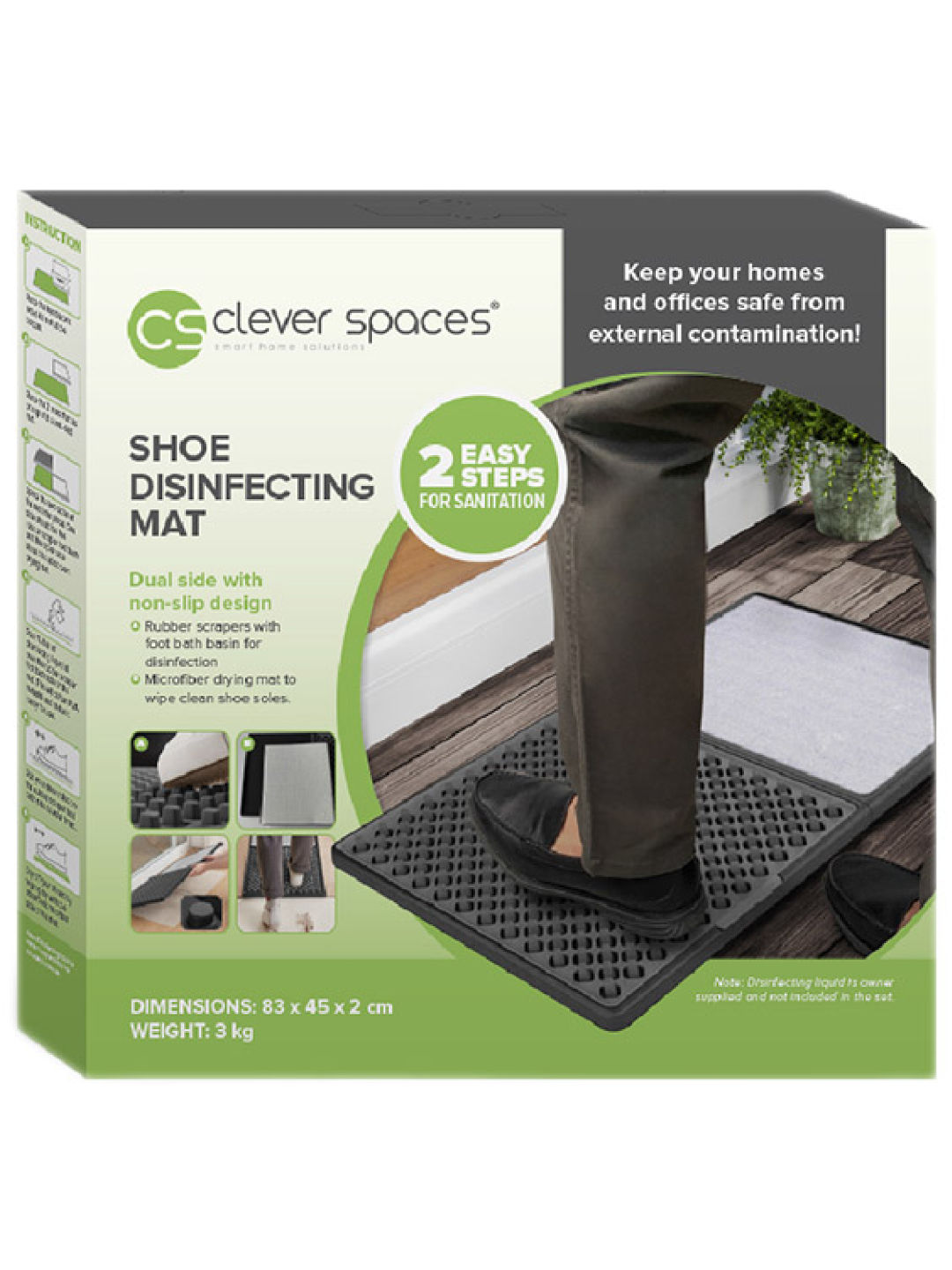 Clever Spaces Shoe Disinfecting Mat (No Color- Image 2)