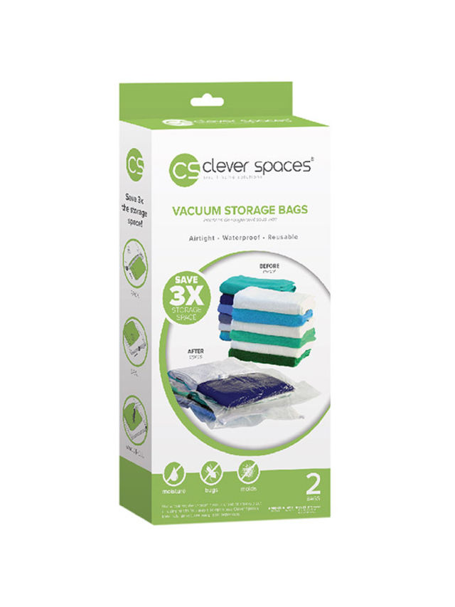 Clever Spaces Vacuum Storage Bags - Medium - Bundle of 2