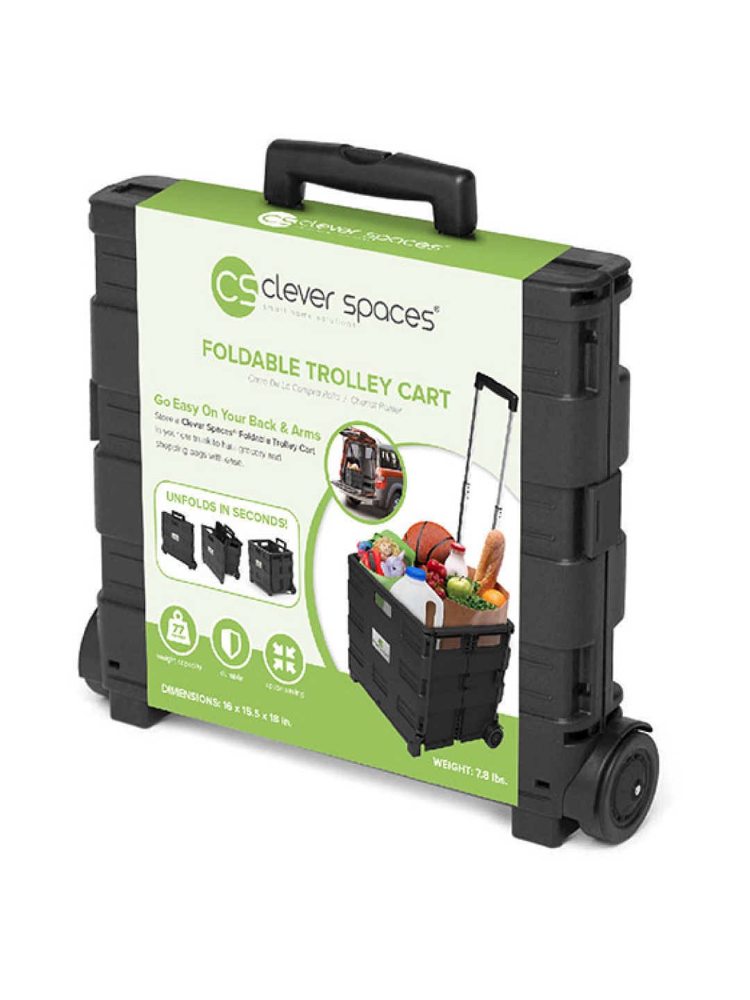 Clever Spaces Foldable Trolley Cart (No Color- Image 2)