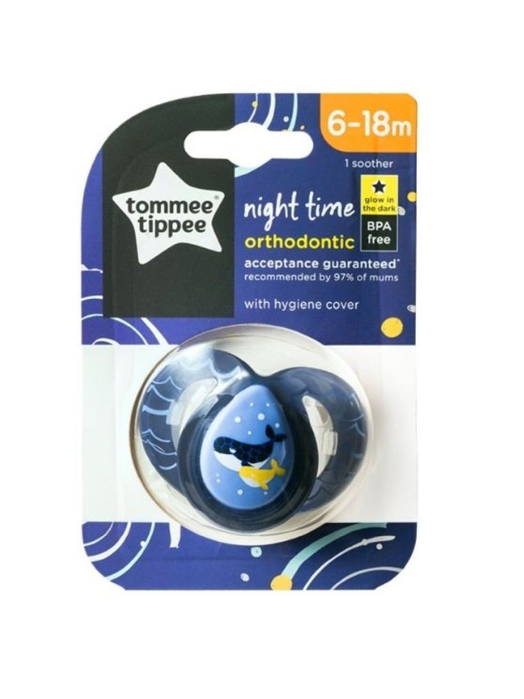 Tommee Tippee CTN Night Time Soother (Whales)