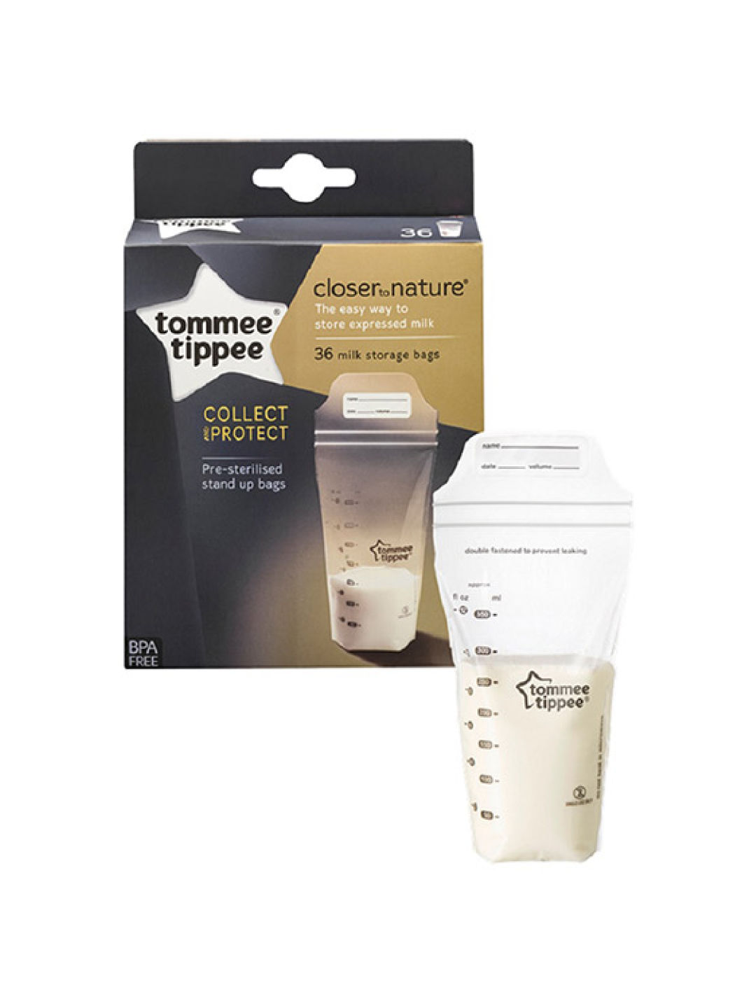 Tommee Tippee CTN Breast Milk Storage Bags (36pcs)