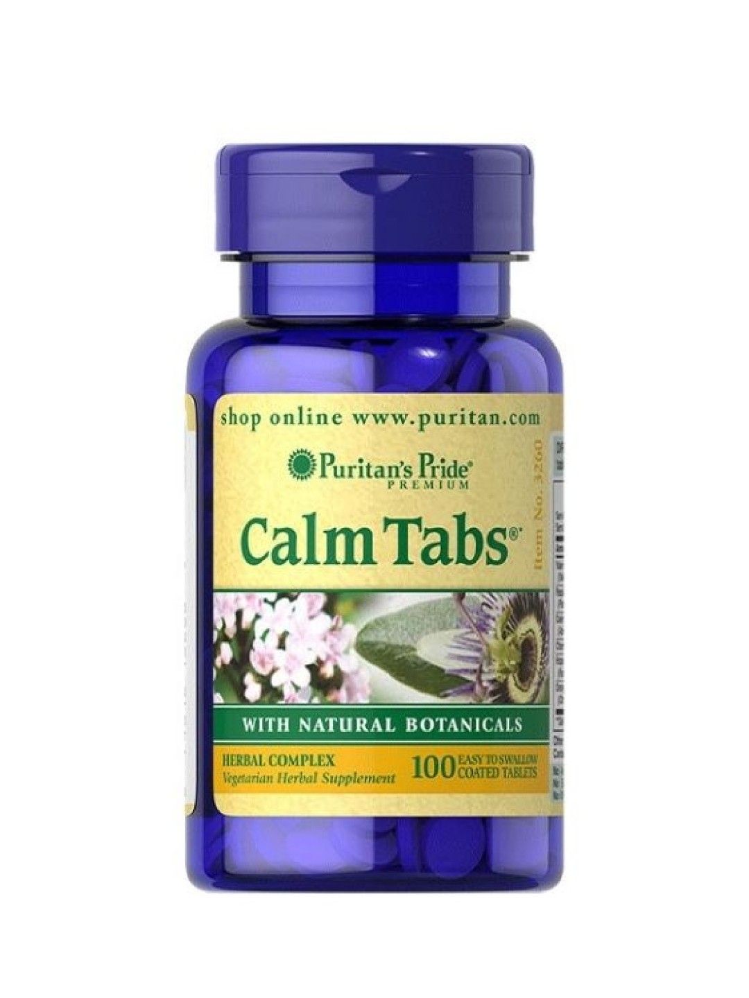 Puritan's Pride Calm Tabs (100 tablets) (No Color- Image 1)