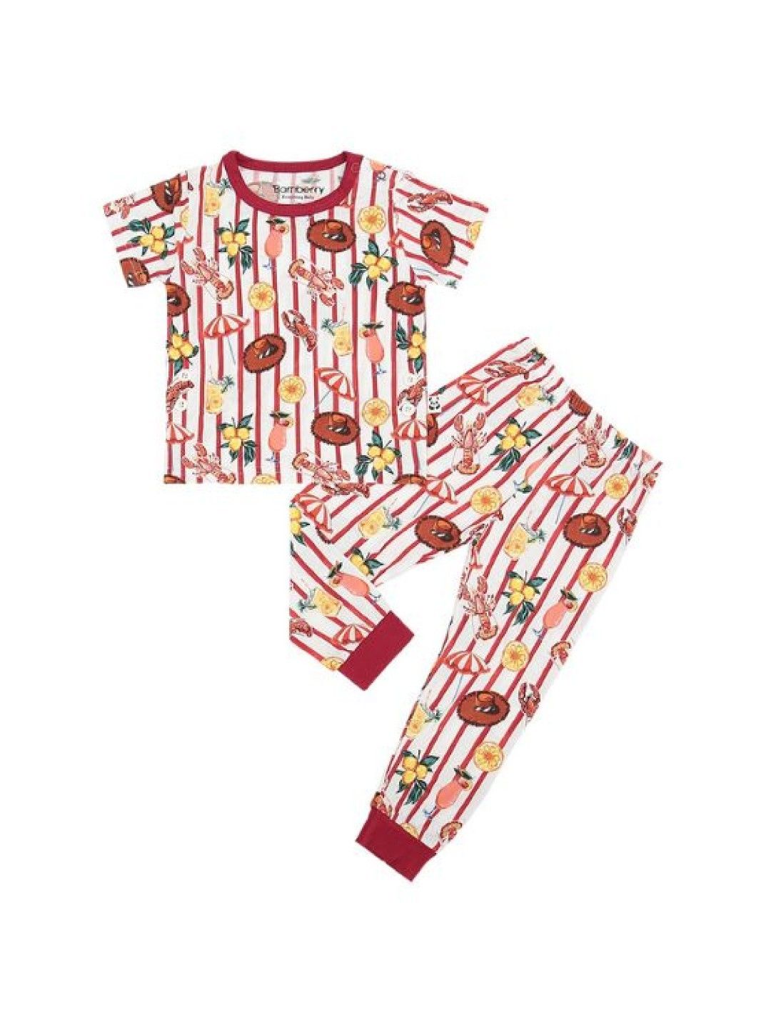 Bamberry Baby Mom and Kids Gift Box Bundle - Capri Summer Stripes (XL Adult Pajama Set) (No Color- Image 3)