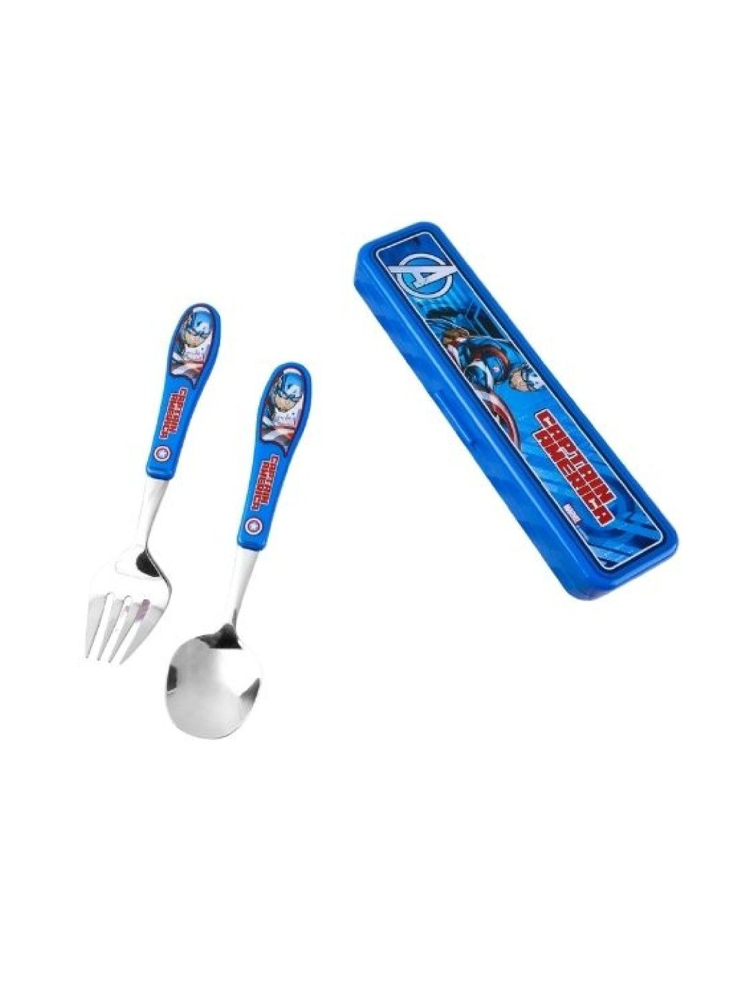 Dish Me PH Marvel Captain America Nordic Kids Spoon & Fork Cutlery Set (No Color- Image 1)
