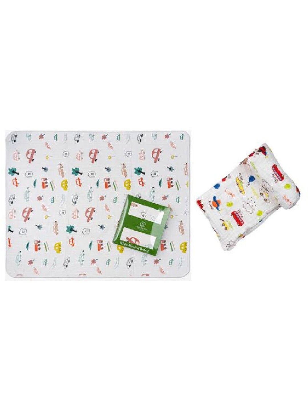 Swaddies PH [Bundle] Cars Stitchfree Bedmat + Cars Multi-purpose Muslin Cloth