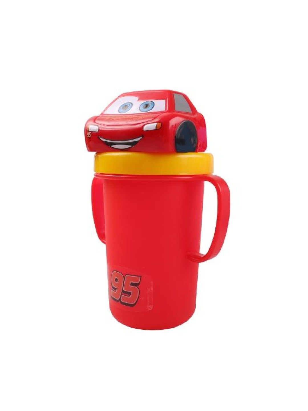Dish Me PH Disney Cars McQueen - 3D Stainless Learning Sippy Cup with strap (300ml) (No Color- Image 2)