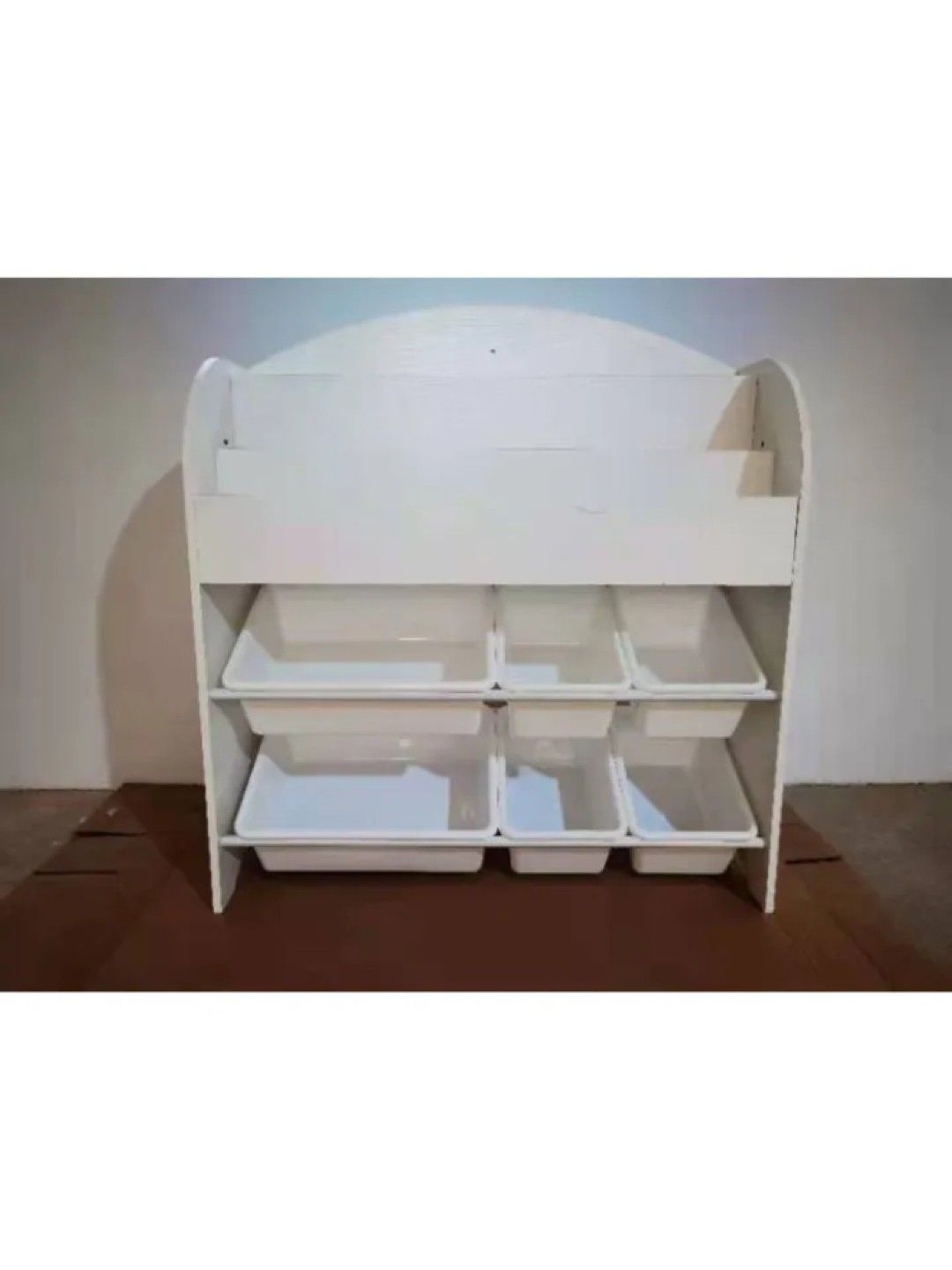 Kiddiestationph Cary Bookshelf and 2 Layer Toy Storage (White- Image 2)