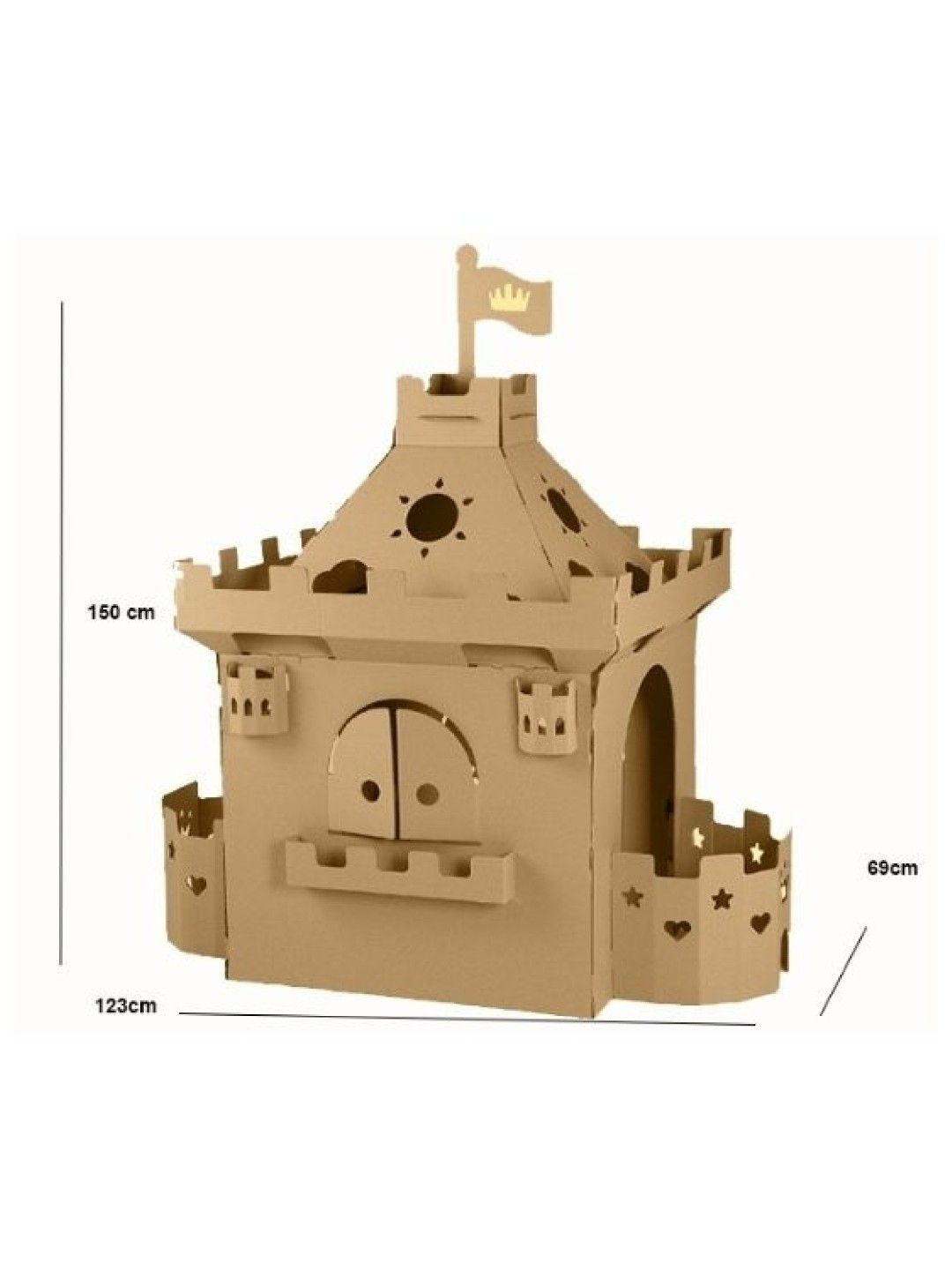 Discover Living Ph Do It Yourself (DIY) Cardboard Craft Kit - Castle (No Color- Image 2)