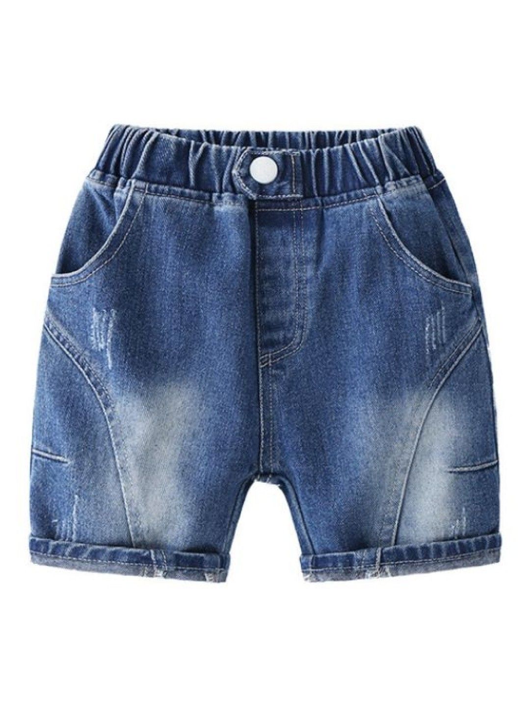 Seams 195 Casual Denim Shorts (Royal Blue- Image 1)